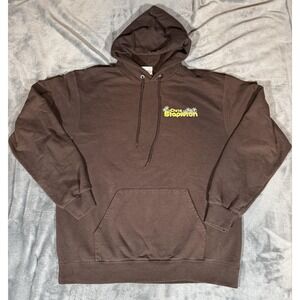 Chris Stapleton Hoodie Mens Large Brown San Diego Tour Graphic Champion Fleece
